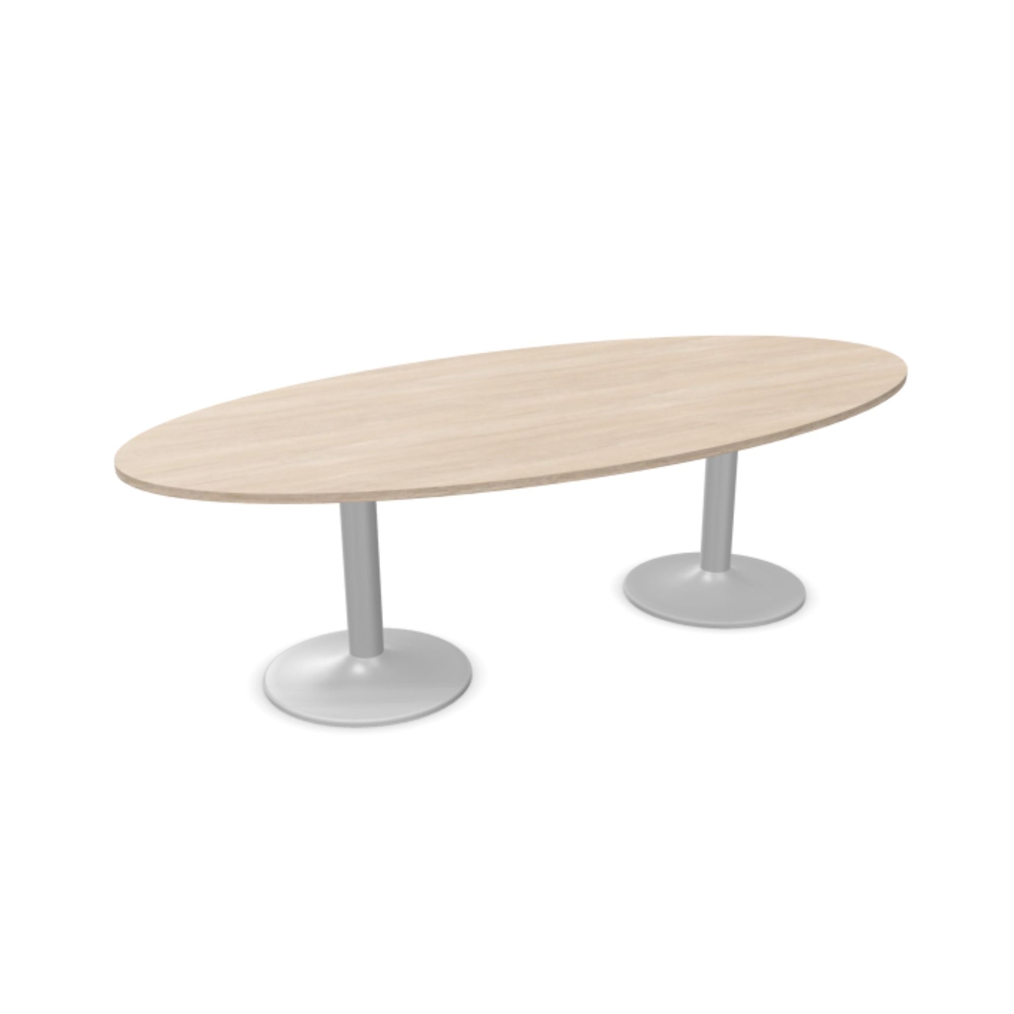 Konferencijų stalas ERGOSTOCK CHAT OVAL, 250 cm x 120 cm, konfigūruojamas