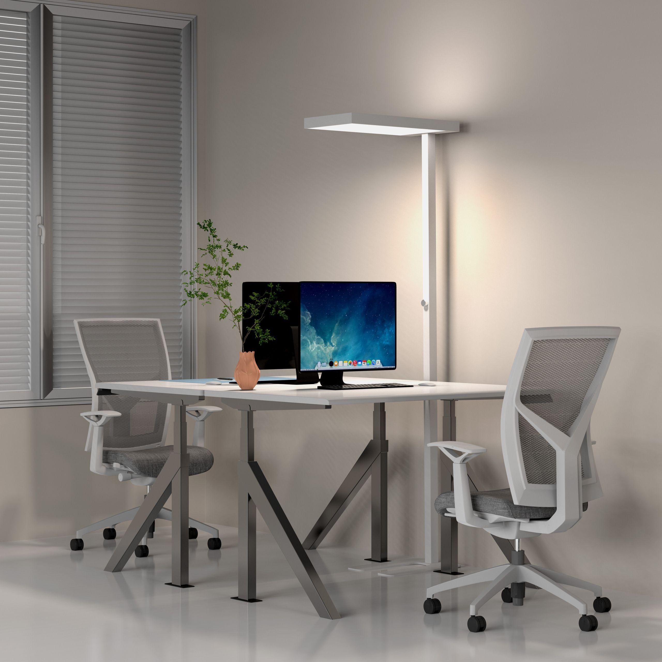 LED stāvlampa ILLUMINIQ, balta