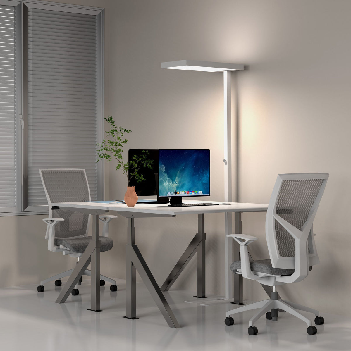 LED stāvlampa ILLUMINIQ, balta