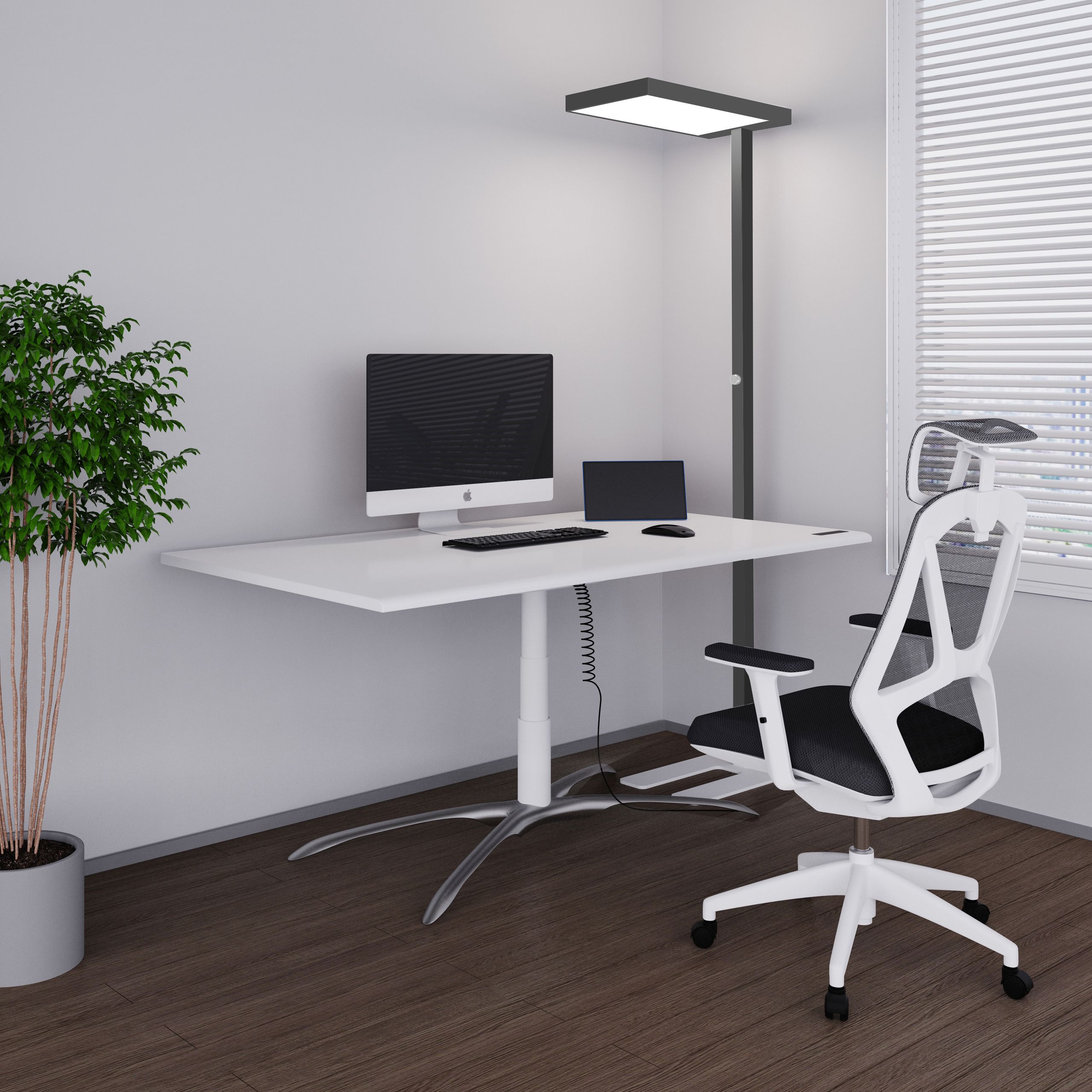 LED stāvlampa ILLUMINIQ, melna