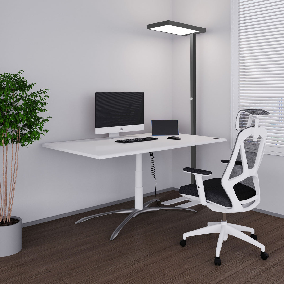 LED stāvlampa ILLUMINIQ, melna