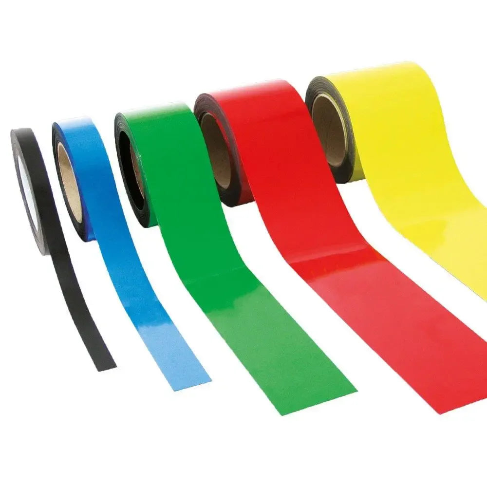 Magnetinė pramoninės kokybės Easy Wipe ženklinimo juosta 50 mm x 10 m, juoda