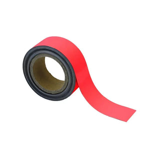 Magnetinė pramoninės kokybės Easy Wipe ženklinimo juosta 50 mm x 10 m, raudona
