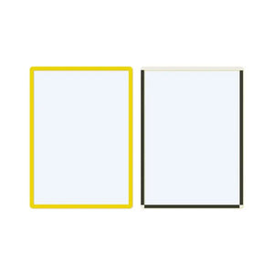 Magnetiniai ženklinimo laikikliai Frames4Docs A3, 10 vnt., geltoni