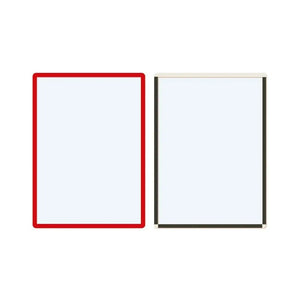 Magnetiniai ženklinimo laikikliai Frames4Docs A3 10 vnt. raudoni