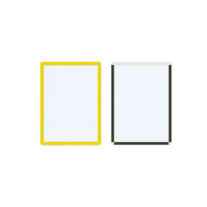 Magnetiniai ženklinimo laikikliai Frames4Docs A4, 10 vnt., geltoni