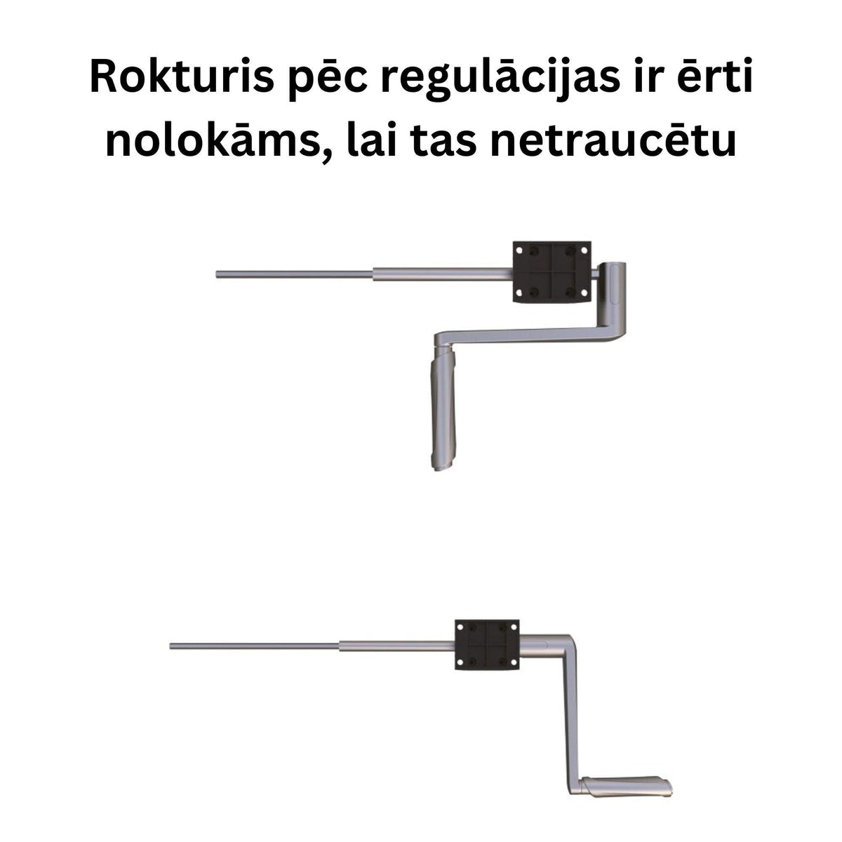 Rankiniu būdu reguliuojamo aukščio stalo rėmas Handle