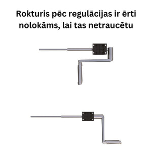 Rankiniu būdu reguliuojamo aukščio stalo rėmas Handle