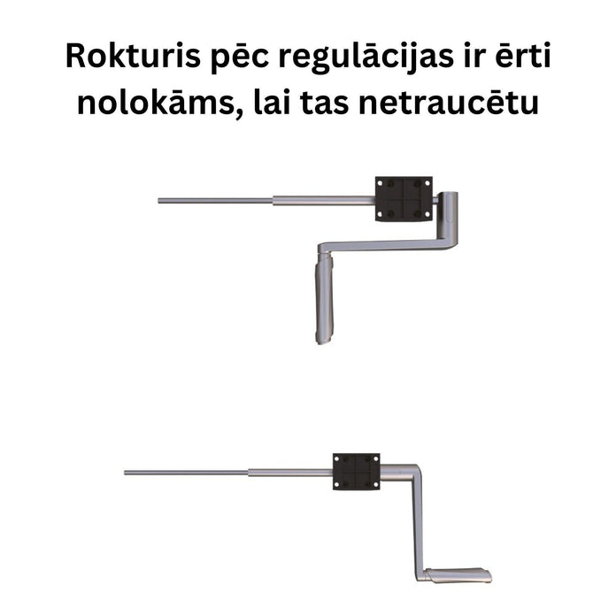 Rankiniu būdu reguliuojamo aukščio stalo rėmas Handle