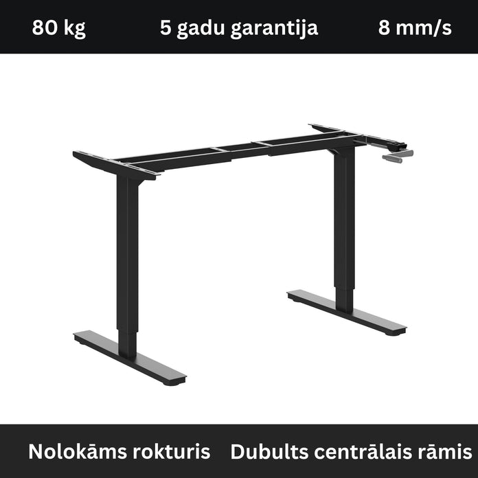Rankiniu būdu reguliuojamo aukščio stalo rėmas Handle
