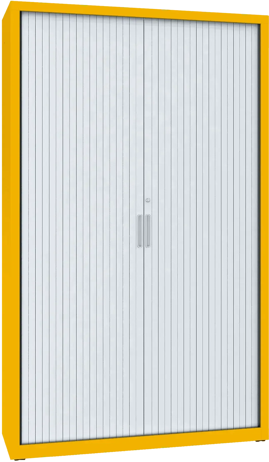 Metalinė dokumentų spinta Archive rullo 1990x1200x435 mm – geltona / sidabro