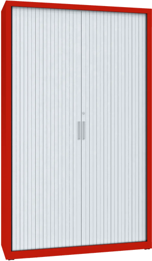 Metalinė dokumentų spinta Archive rullo 1990x1200x435 mm – raudona / sidabro