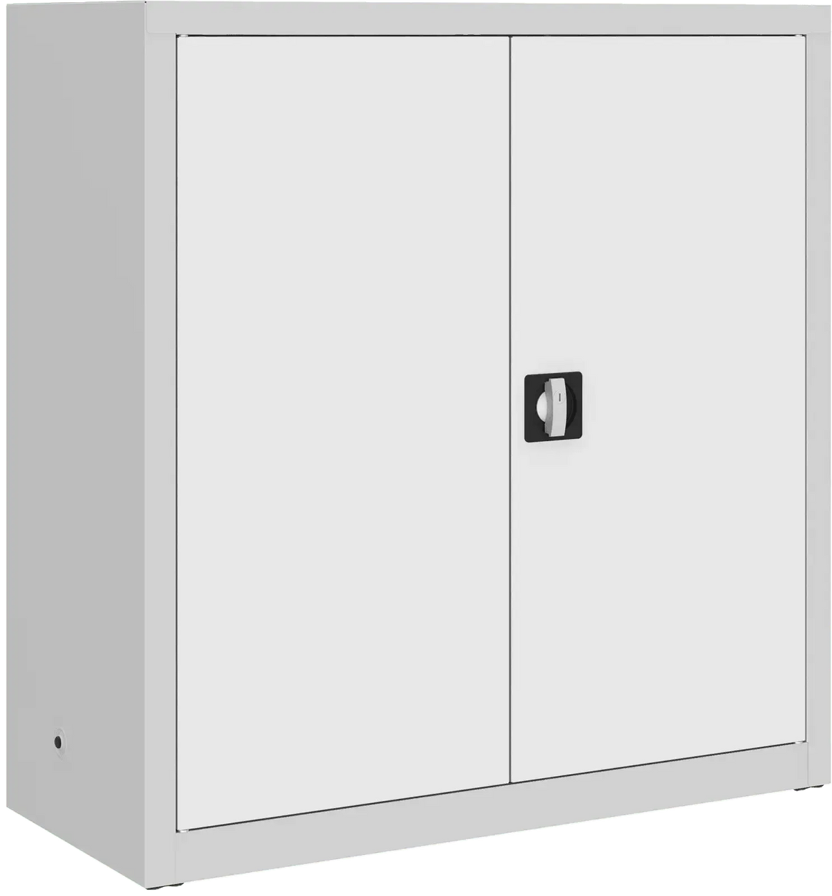 Metalinė dokumentų spinta Classic 1040x1000x435 mm – šviesiai pilkas / baltas