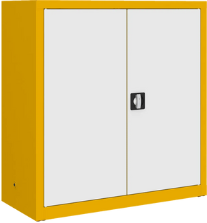 Metalinė dokumentų spinta Classic 1040x1000x435 mm – geltonas / baltas