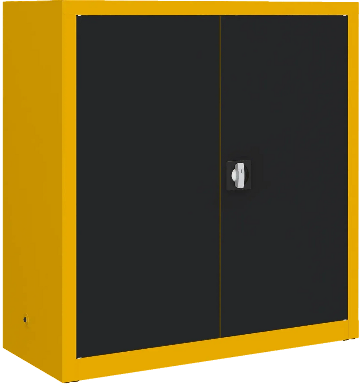 Metalinė dokumentų spinta Classic 1040x1000x435 mm – geltonas / juodas