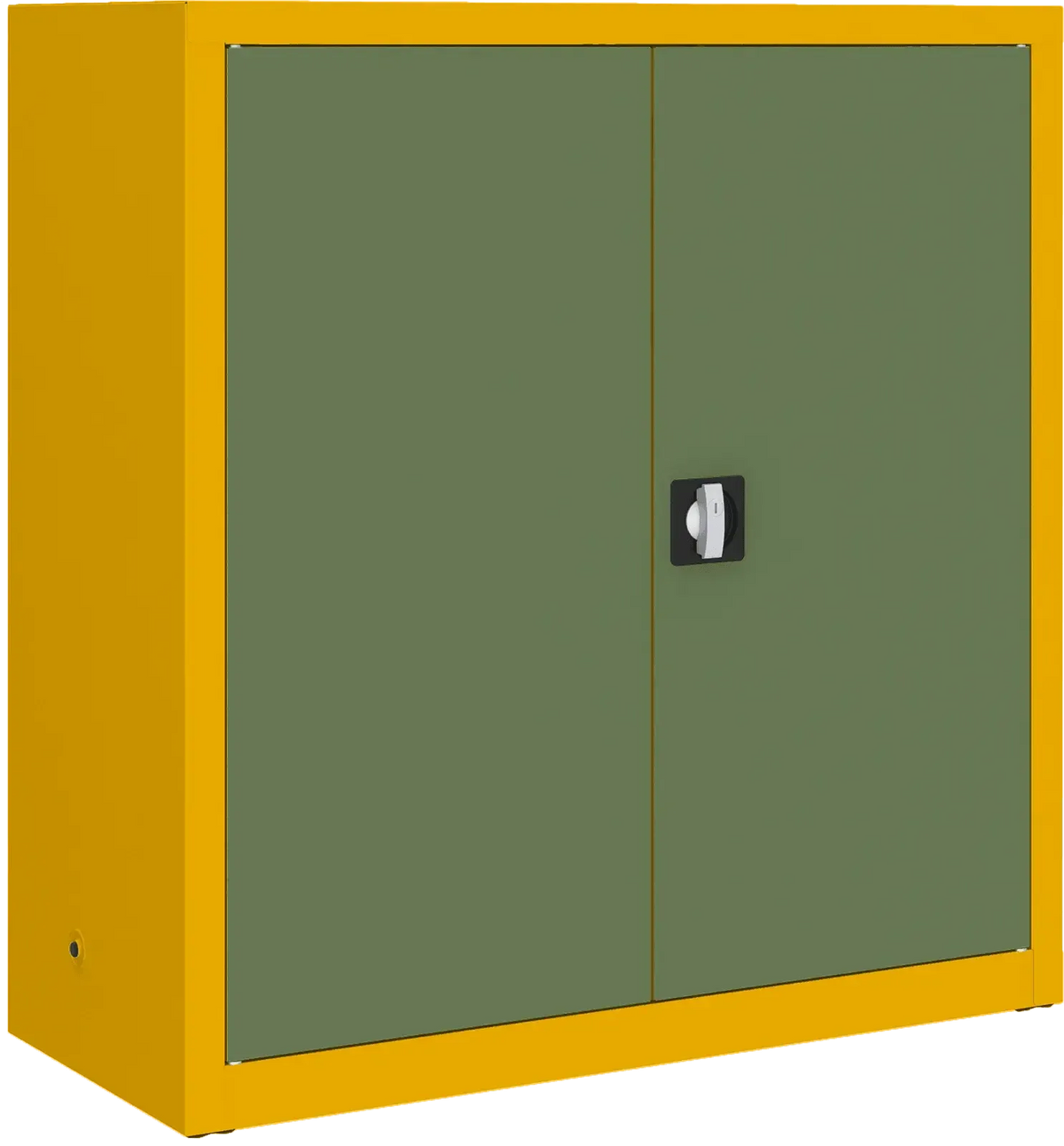 Metalinė dokumentų spinta Classic 1040x1000x435 mm – geltonas / žalias