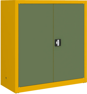 Metalinė dokumentų spinta Classic 1040x1000x435 mm – geltonas / žalias