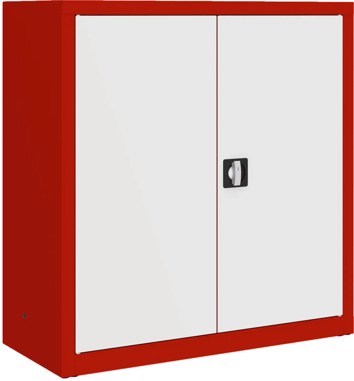 Metalinė dokumentų spinta Classic 1040x1000x435 mm – raudonas / baltas