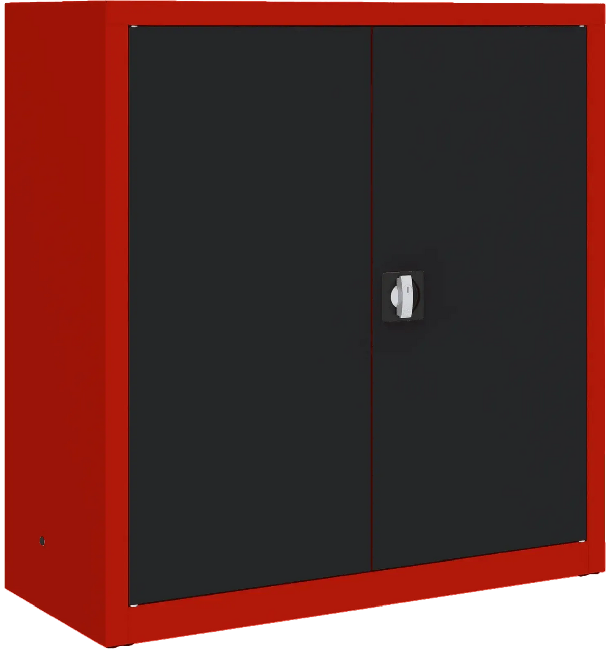 Metalinė dokumentų spinta Classic 1040x1000x435 mm – raudonas / juodas