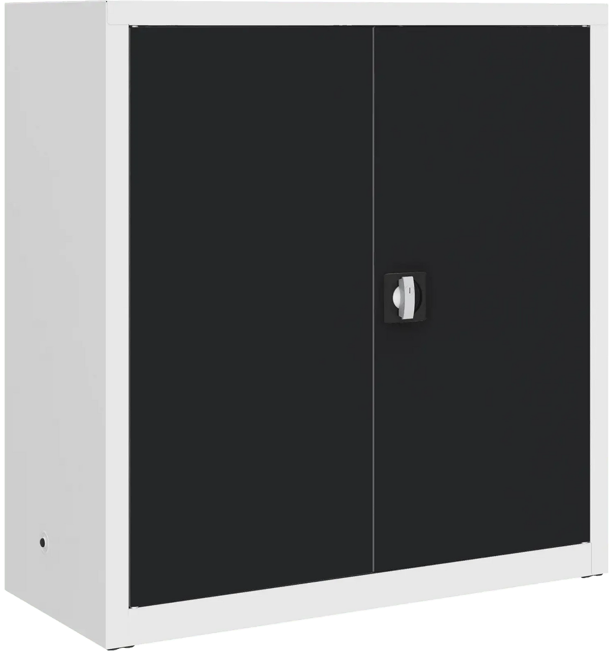 Metalinė dokumentų spinta Classic 1040x1000x435 mm – baltas / juodas