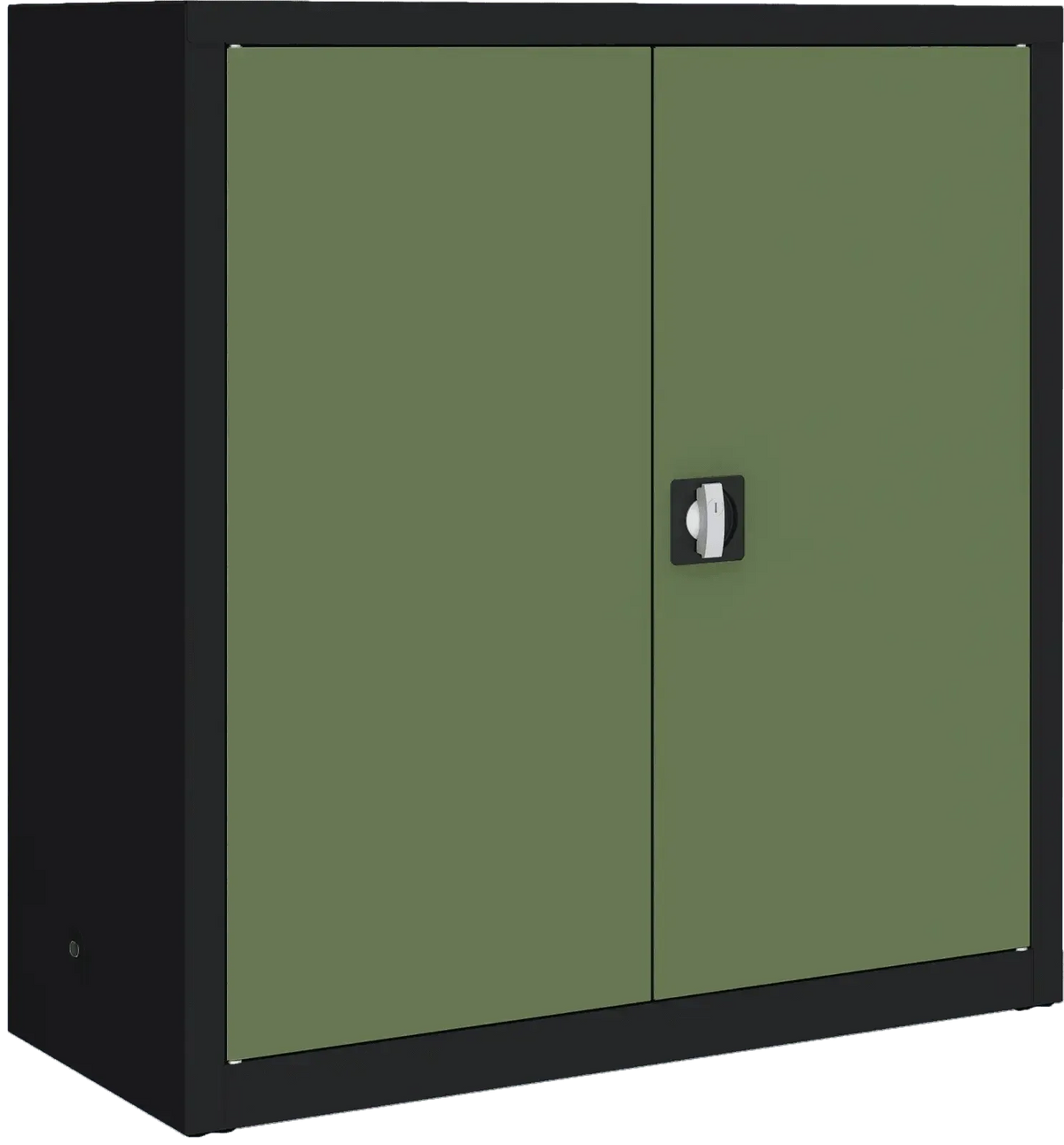 Metalinė dokumentų spinta Classic 1040x1000x435 mm – juodas / žalias