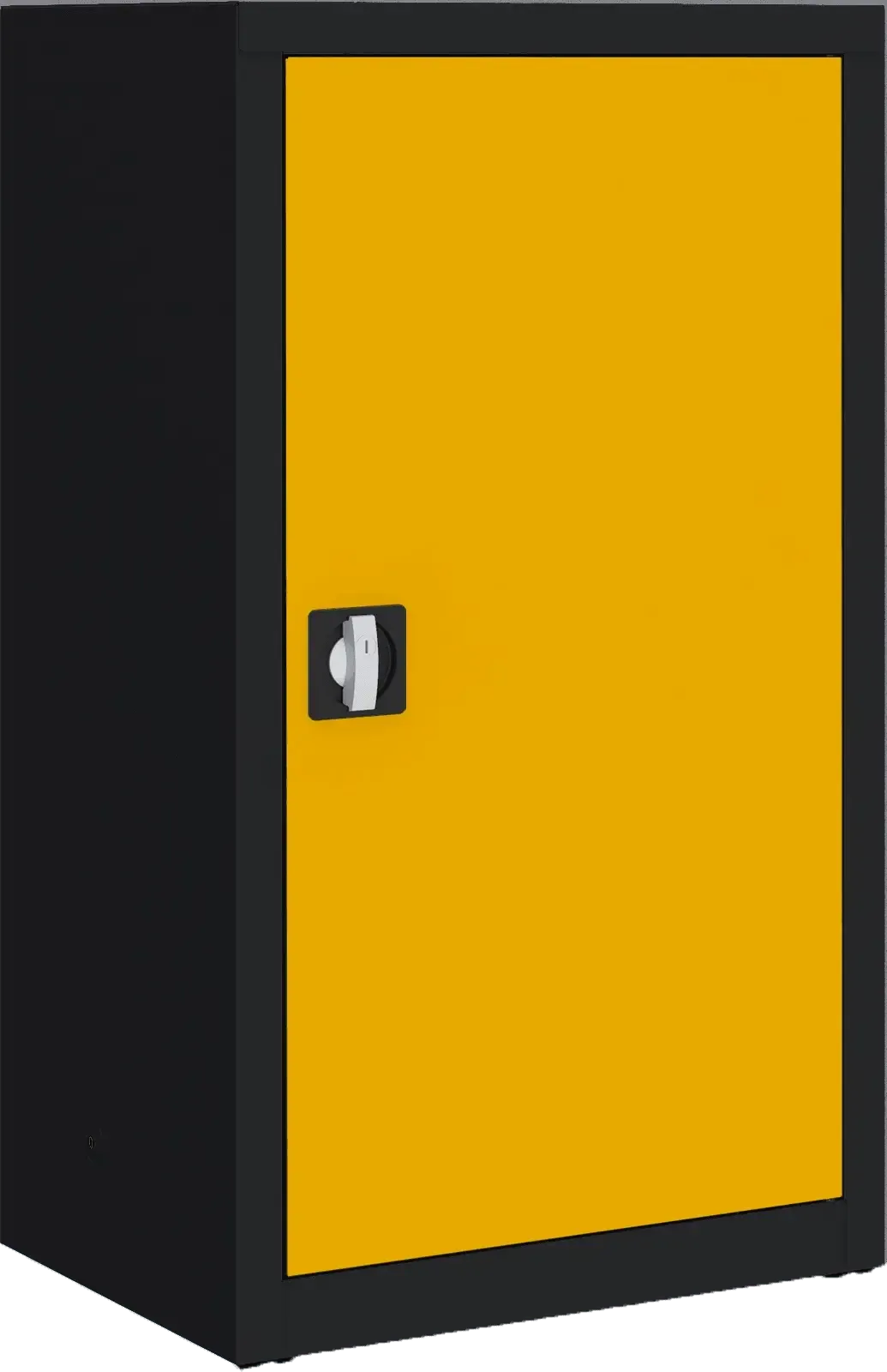Metalinė dokumentų spinta Classic 1040x600x435 mm – juodas / geltonos