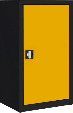 Metalinė dokumentų spinta Classic 1040x600x435 mm – juodas / geltonos