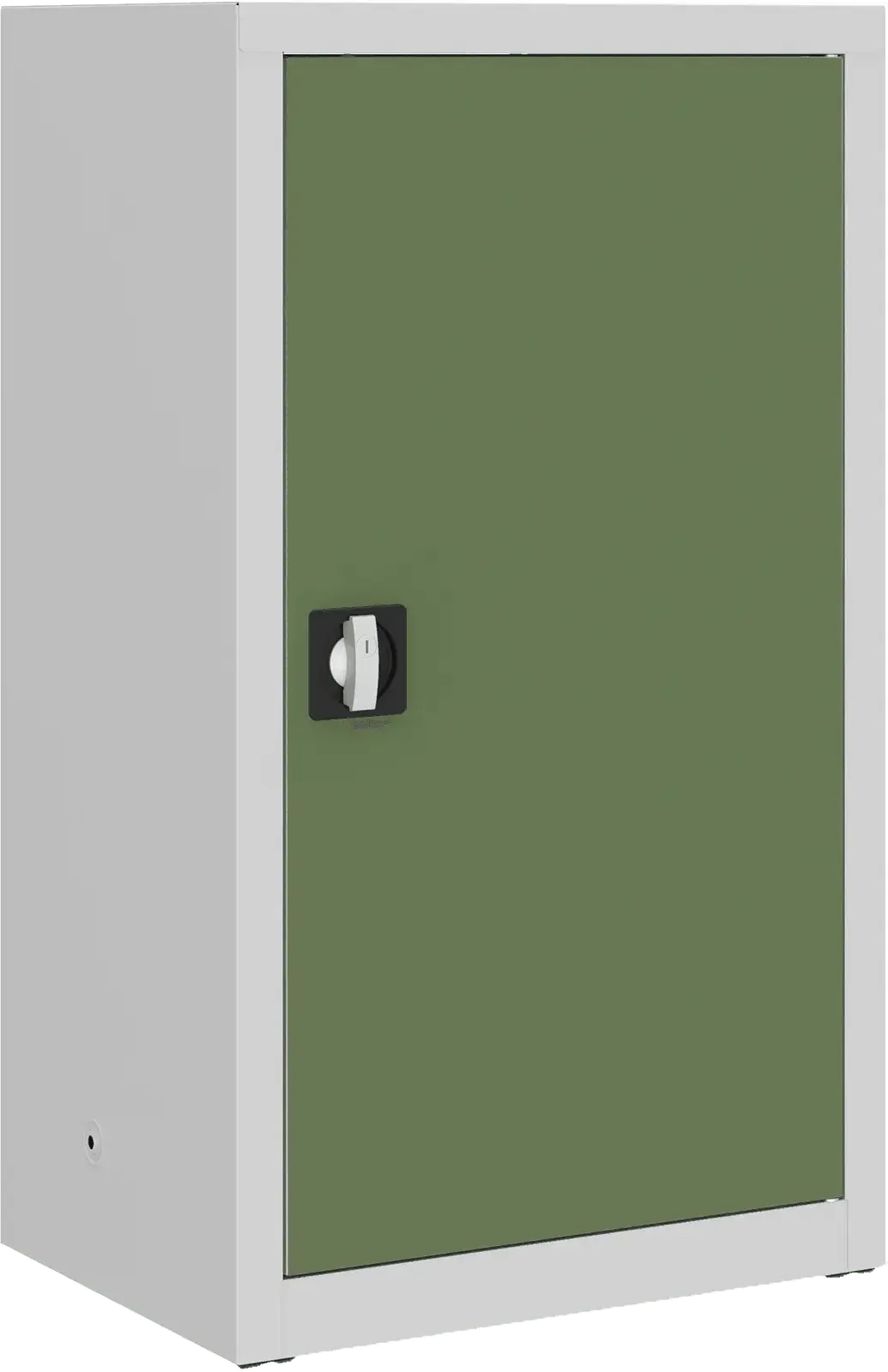 Metalinė dokumentų spinta Classic 1040x600x435 mm – šviesiai pilkas / žalios
