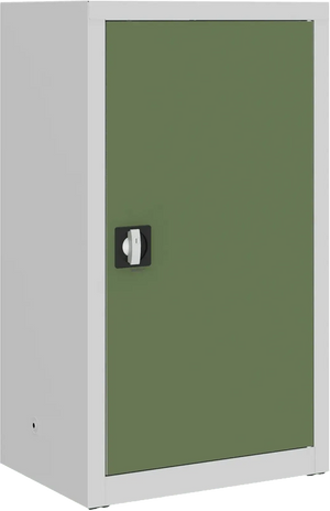 Metalinė dokumentų spinta Classic 1040x600x435 mm – šviesiai pilkas / žalios