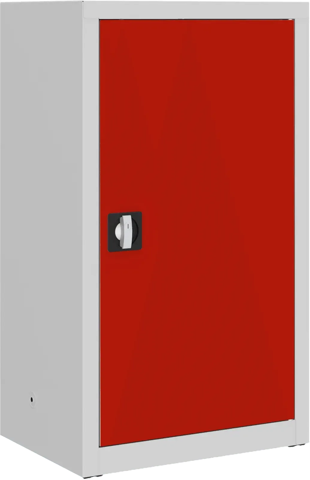 Metalinė dokumentų spinta Classic 1040x600x435 mm – šviesiai pilkas / raudonos