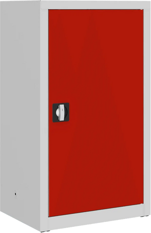 Metalinė dokumentų spinta Classic 1040x600x435 mm – šviesiai pilkas / raudonos