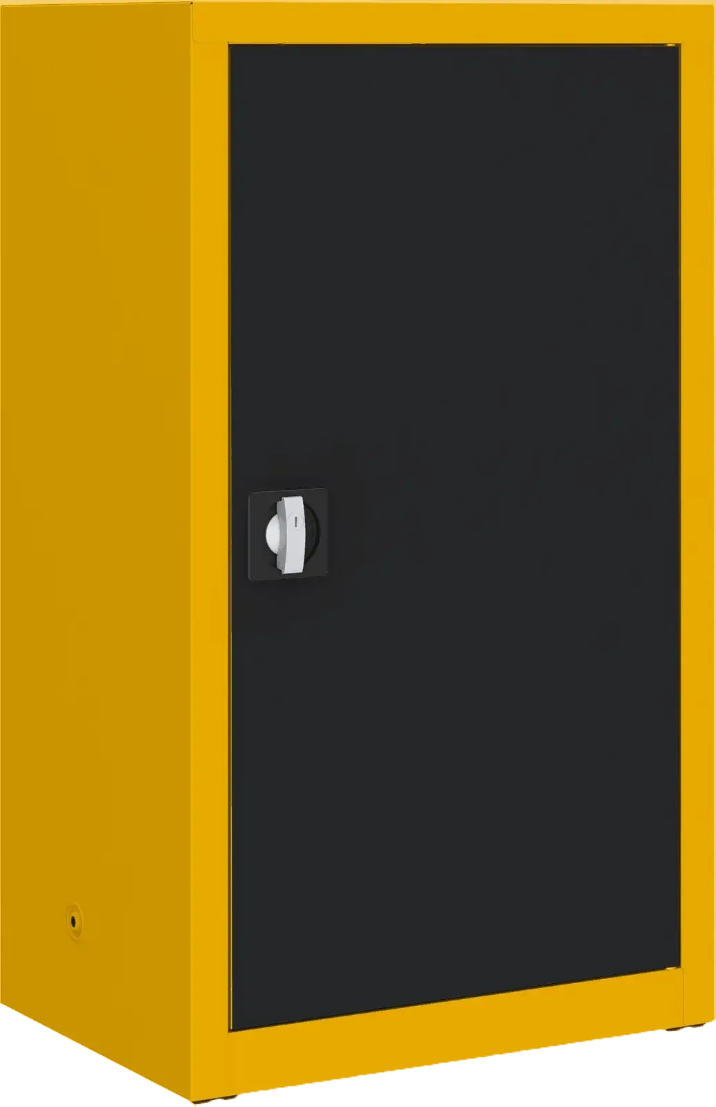 Metalinė dokumentų spinta Classic 1040x600x435 mm – geltonas / juodos