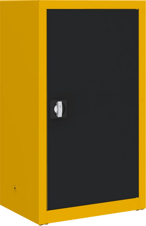 Metalinė dokumentų spinta Classic 1040x600x435 mm – geltonas / juodos
