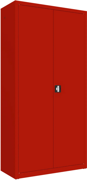 Metalinė dokumentų spinta Classic 1990x1000x435 mm – raudona / raudona
