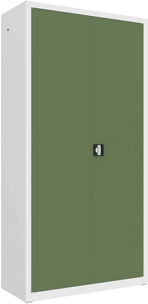 Metalinė dokumentų spinta Classic 1990x1000x435 mm – balta / žalia