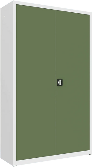 Metalinė dokumentų spinta Classic 1990x1200x435 mm – baltas / žalios