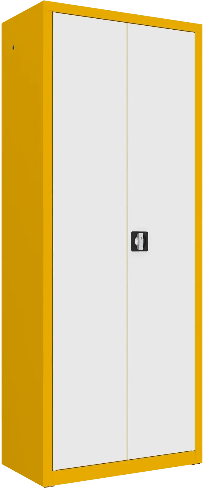 Metalinė dokumentų spinta Classic 1990x800x435 mm – geltona / balta