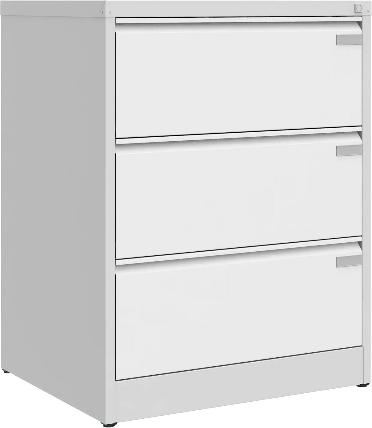 Metalinė kartotekos spinta Archive, 1007x775x633 mm, A4 formatui – šviesiai pilka / balta