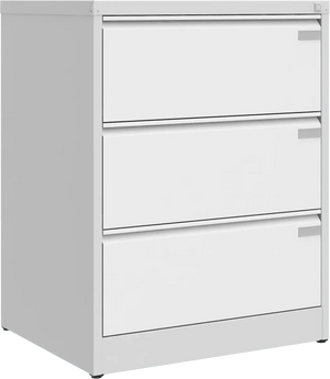 Metalinė kartotekos spinta Archive, 1007x775x633 mm, A4 formatui – šviesiai pilka / balta