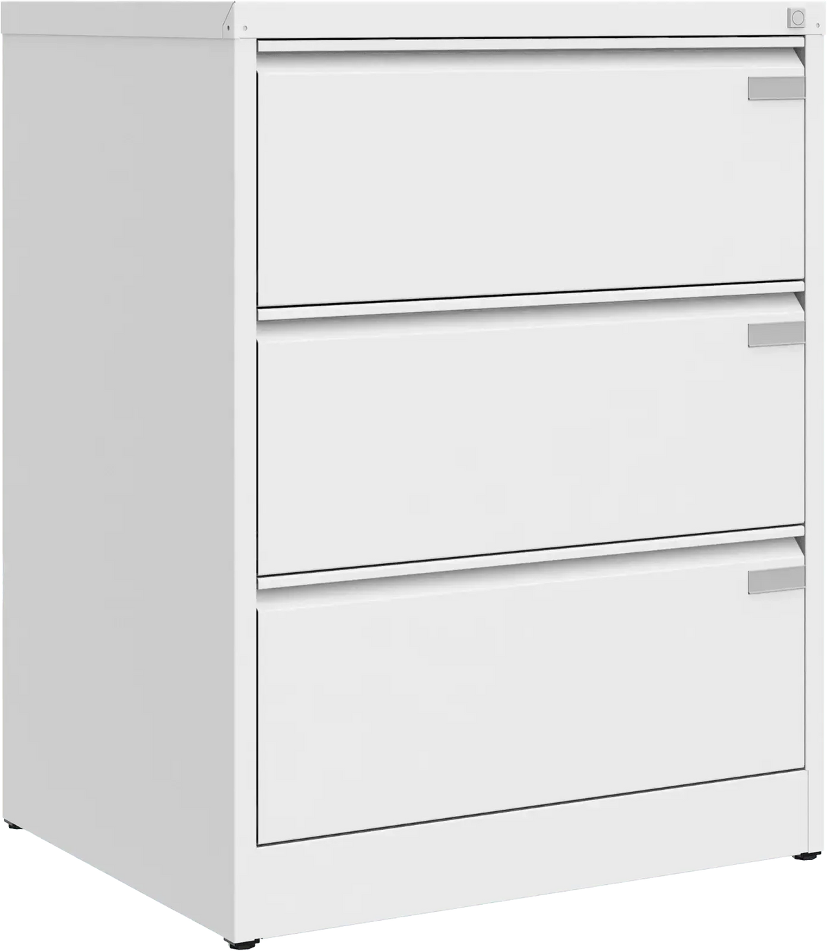 Metalinė kartotekos spinta Archive, 1007x775x633 mm, A4 formatui – balta / balta