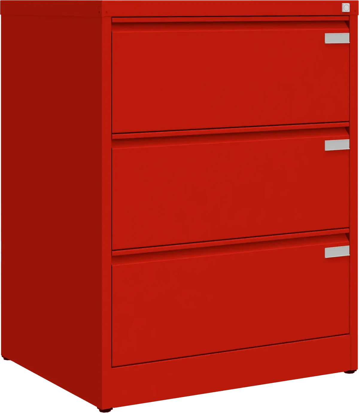 Metalinė kartotekos spinta Archive, 1007x775x633 mm, A4 formatui – raudona / raudona