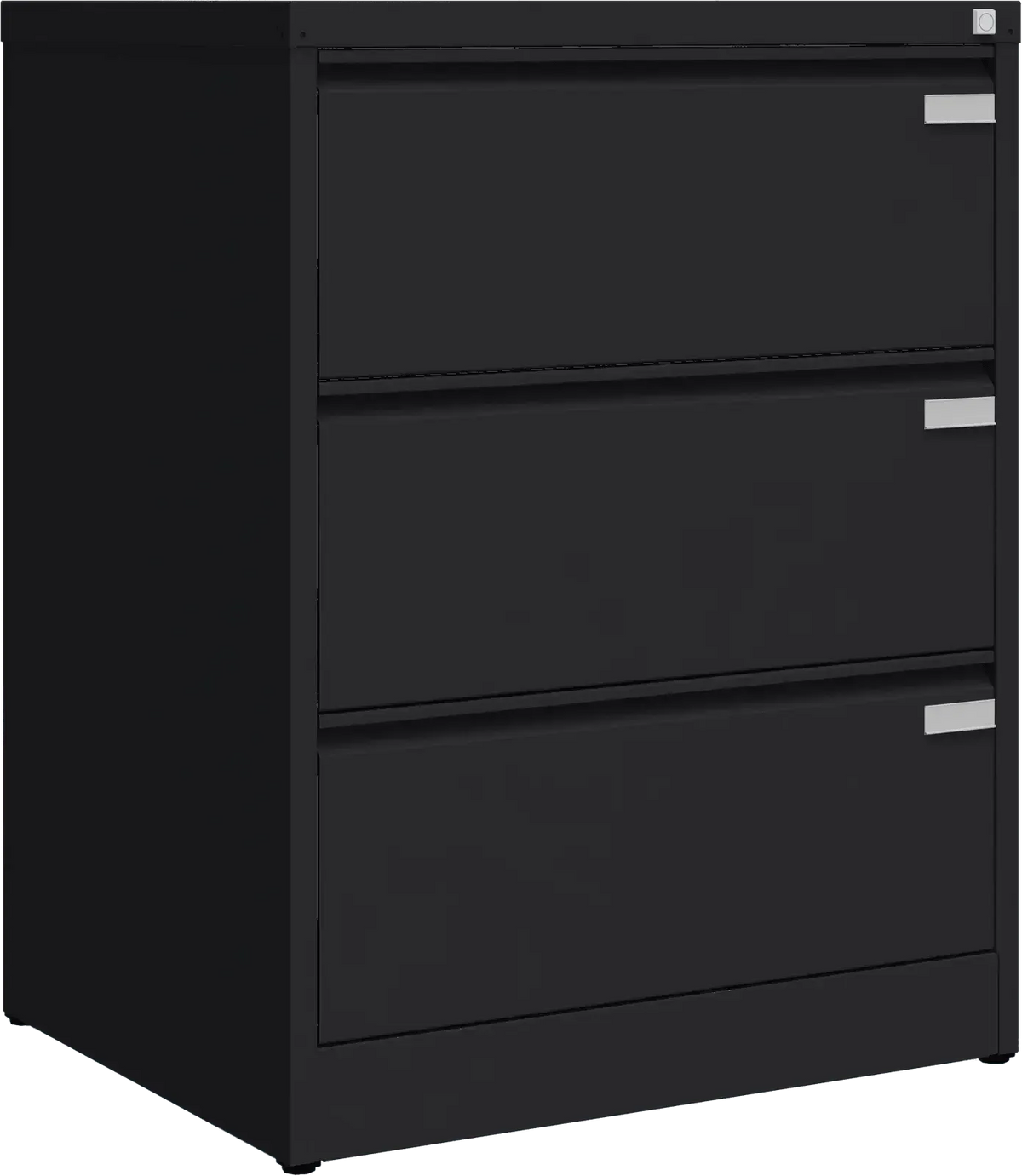 Metalinė kartotekos spinta Archive, 1007x775x633 mm, A4 formatui – juoda / juoda