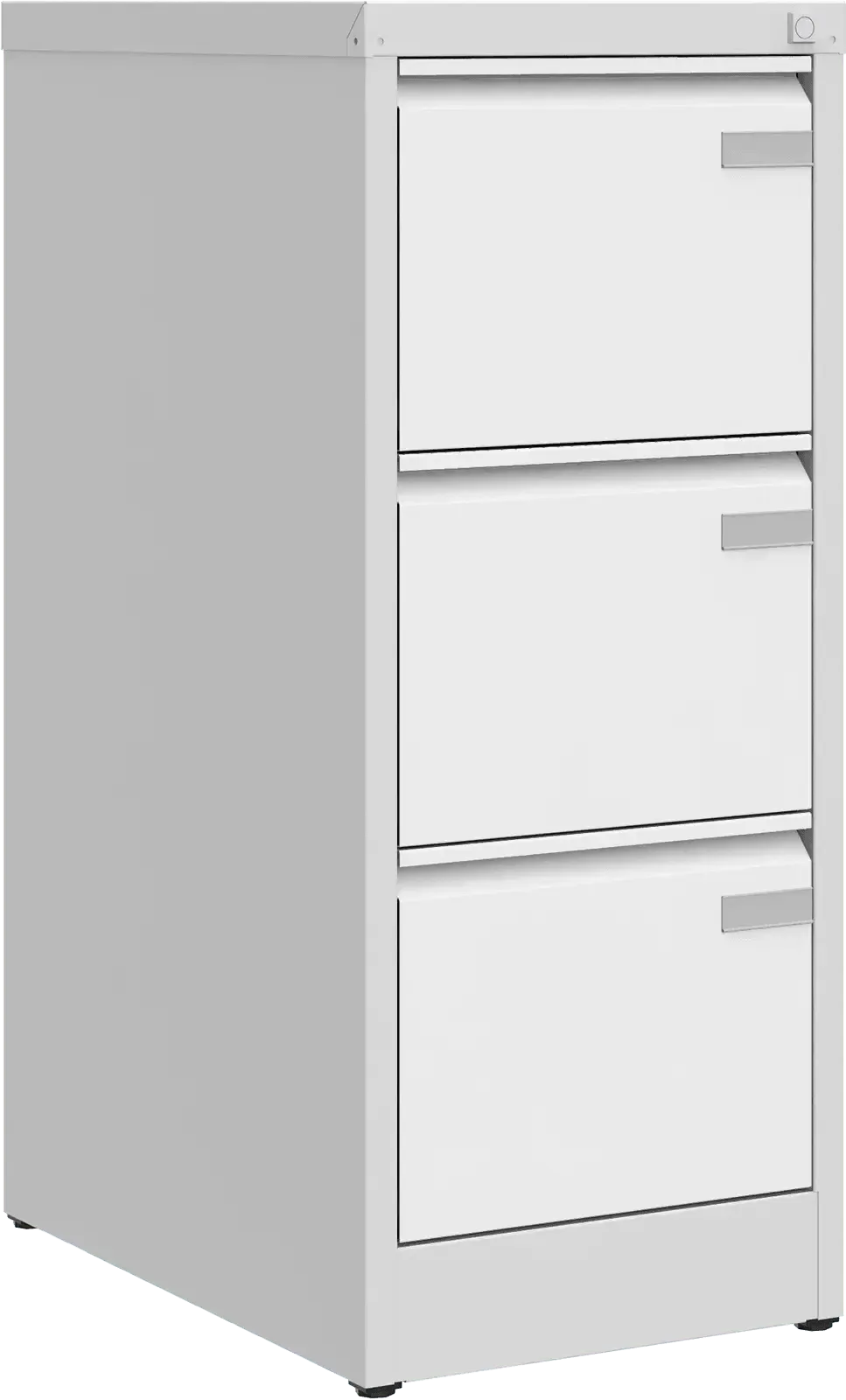 Metalinė dokumentų spinta Archive, 1008x415x633 mm, A4 formatui – šviesiai pilka / balta