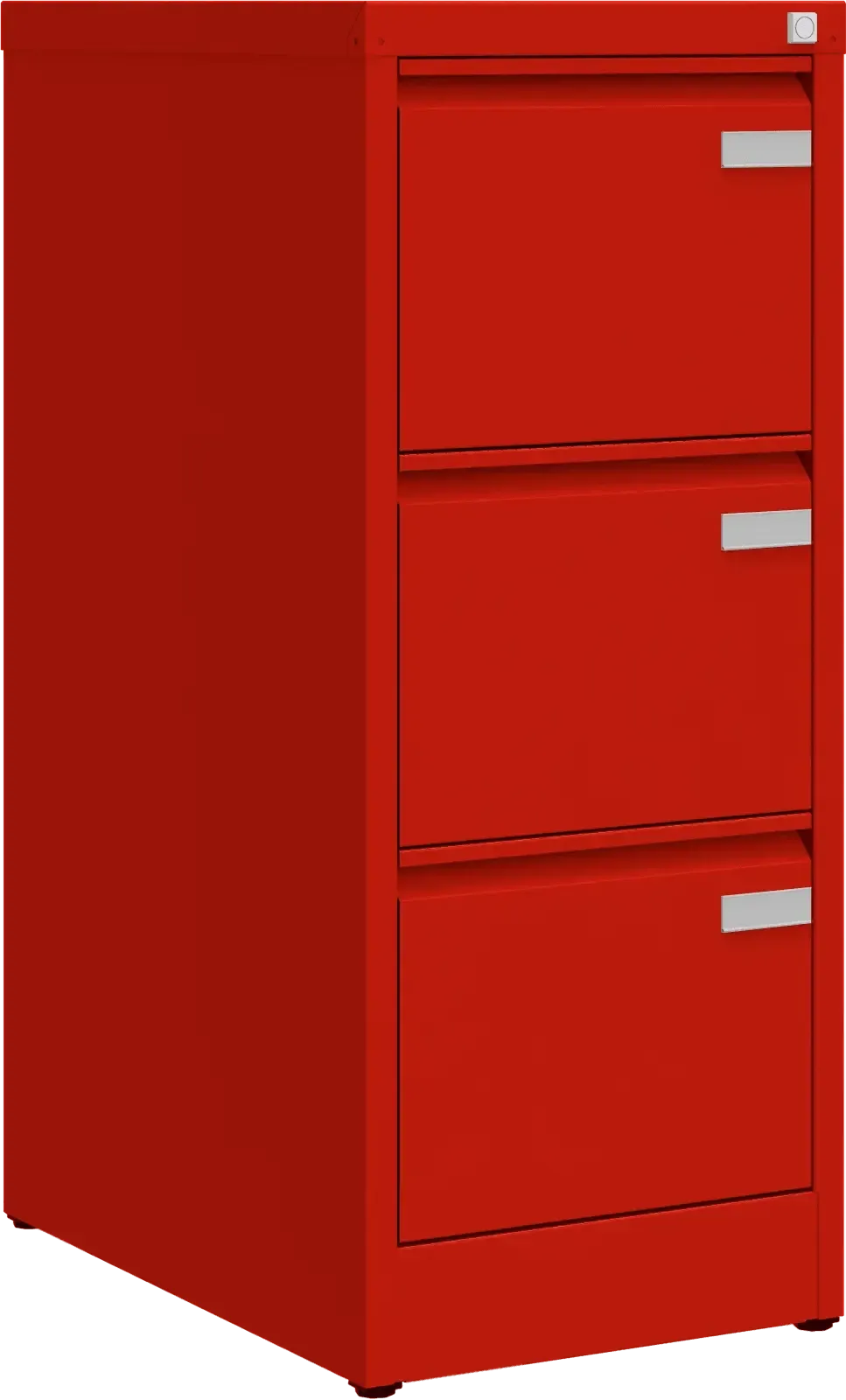 Metalinė dokumentų spinta Archive, 1008x415x633 mm, A4 formatui – raudona / raudona