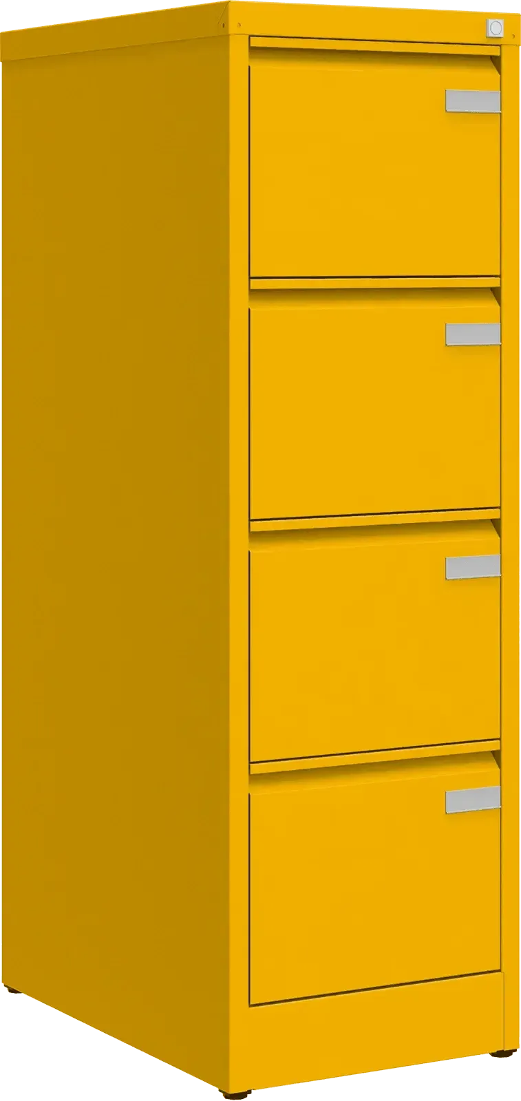 Metalinė dokumentų spinta Archive, 1292x415x633 mm, A4 formatui – geltona / geltona