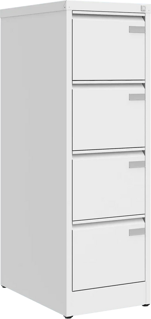 Metalinė dokumentų spinta Archive, 1292x415x633 mm, A4 formatui – balta / balta