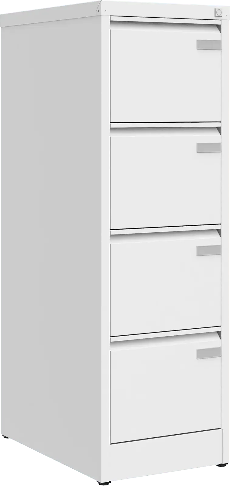 Metalinė dokumentų spinta Archive, 1292x415x633 mm, A4 formatui – balta / balta