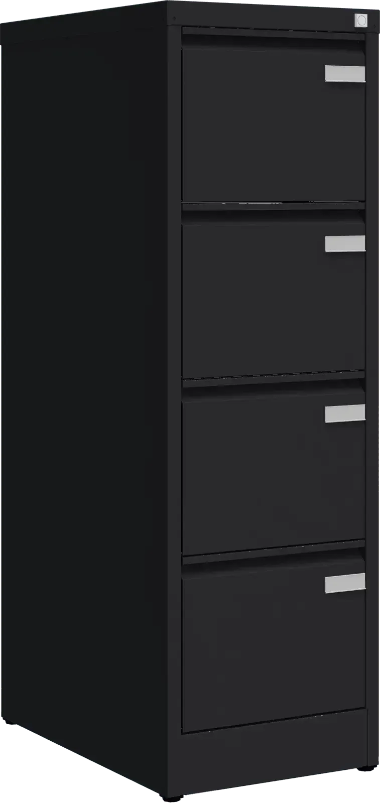 Metalinė dokumentų spinta Archive, 1292x415x633 mm, A4 formatui – juoda / juoda