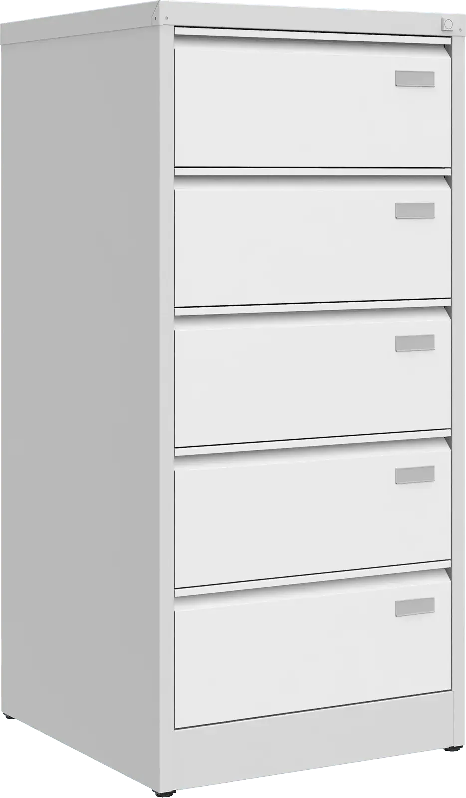 Metalinė dokumentų spinta Archive, 1292x608x633 mm, B5 formatui – šviesiai pilka / balta