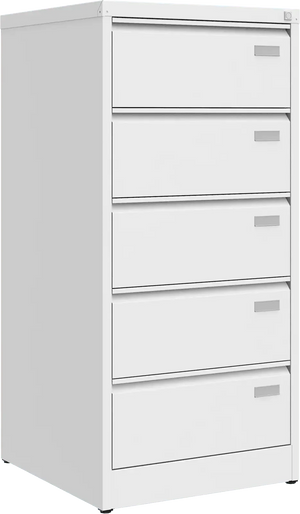 Metalinė dokumentų spinta Archive, 1292x608x633 mm, B5 formatui – balta / balta